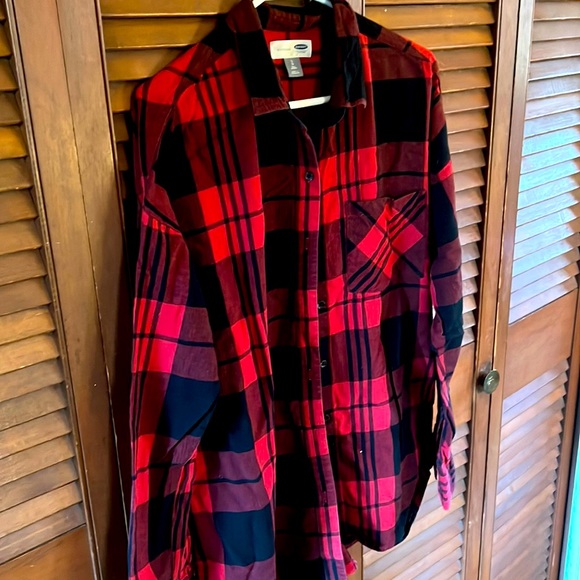 Old Navy Boyfriend Shirt LT - Picture 1 of 5